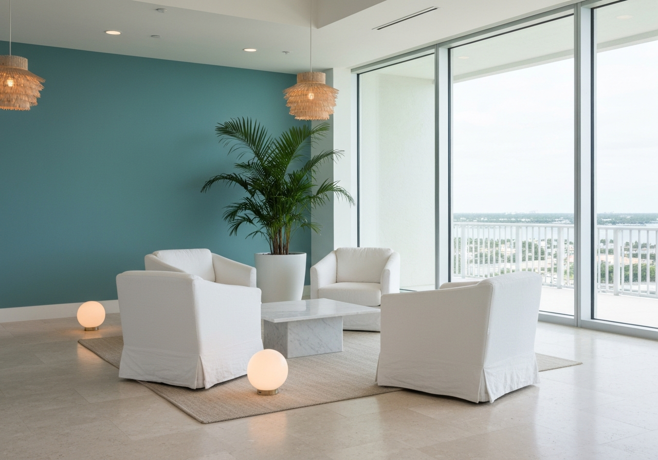 Aspire MedSpa Tampa coastal lounge